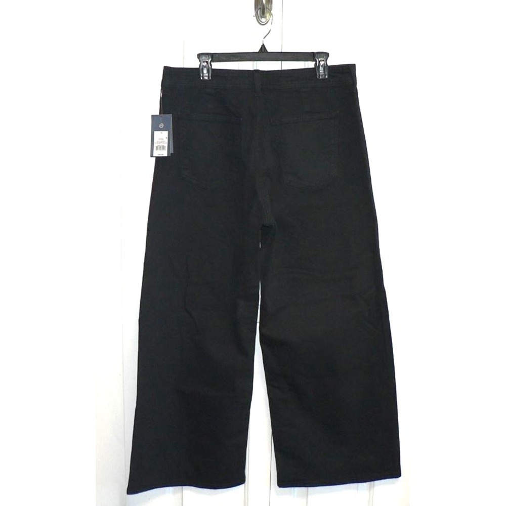 Universal Thread Women's High Rise Sailor Wide Leg Ankle Jeans in Black Size 14 - Picture 6 of 8